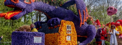 Blomsterparade og flodkrydstogt i Holland