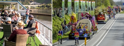 Blomsterparade og flodkrydstogt i Holland