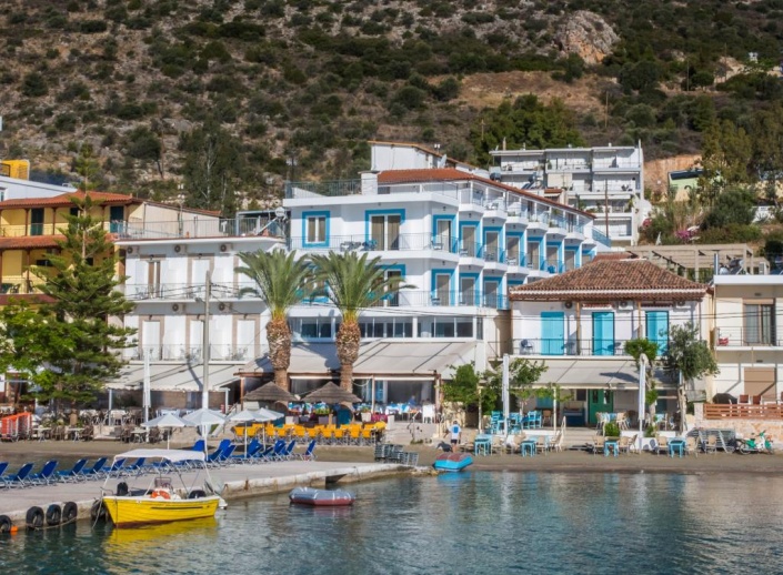 Hotel Dolfin, Hotel Dolphin i Tolo, Grækenland