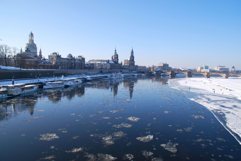 Dresden i vinterdragt